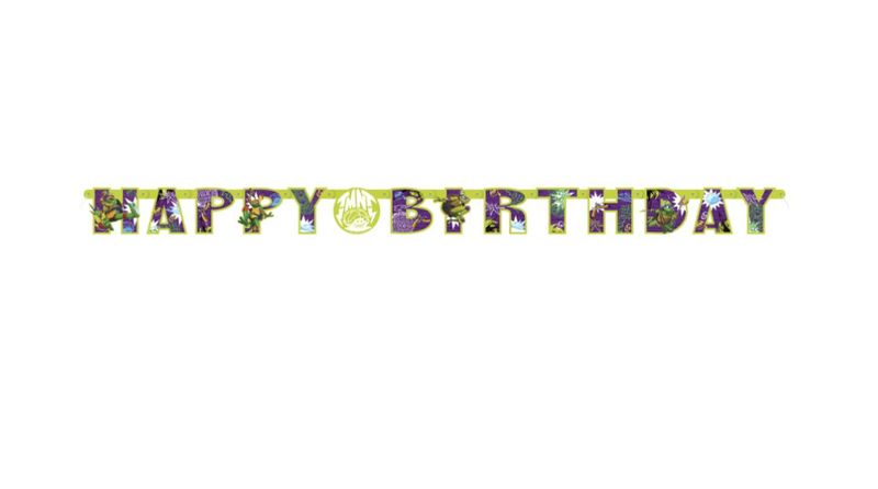 TMNT Mutant Mayhem &quot;Happy Birthday&quot; Jointed Banner