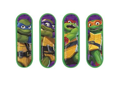 TMNT Mutant Mayhem Mini Skateboard Favors 4ct