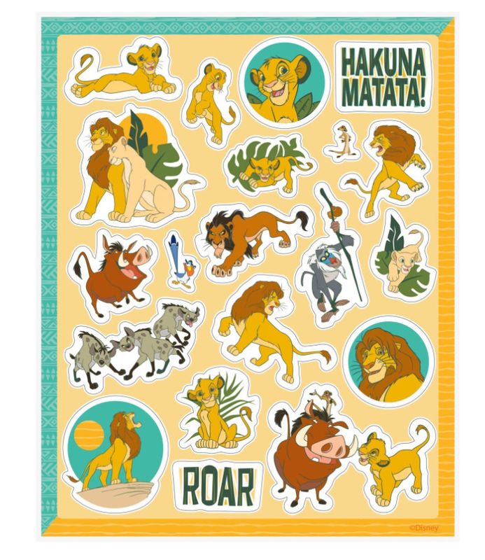 Disney Lion King Sticker Sheets 4ct