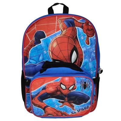 Spiderman 16&quot; Backpack with Lunch Bag