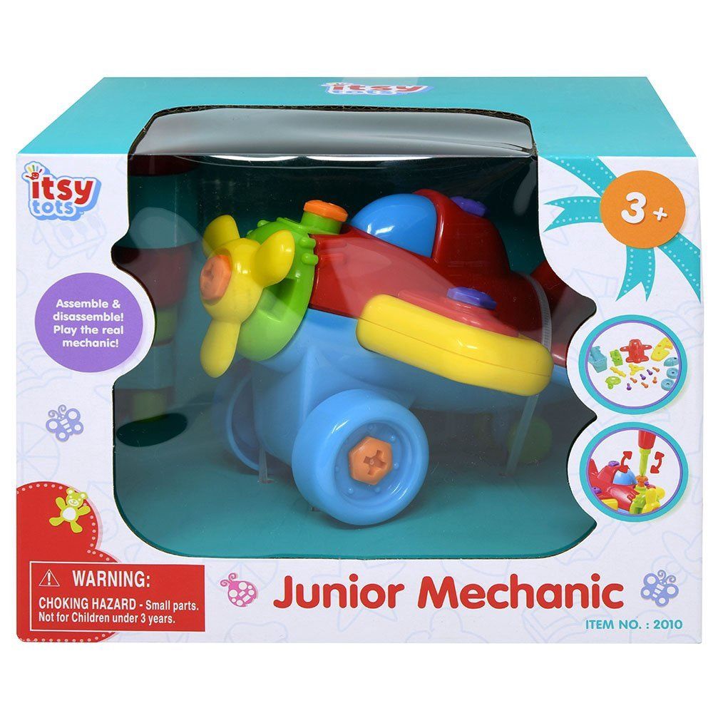 Itsy Tots Junior Mechanic Plane in window box
