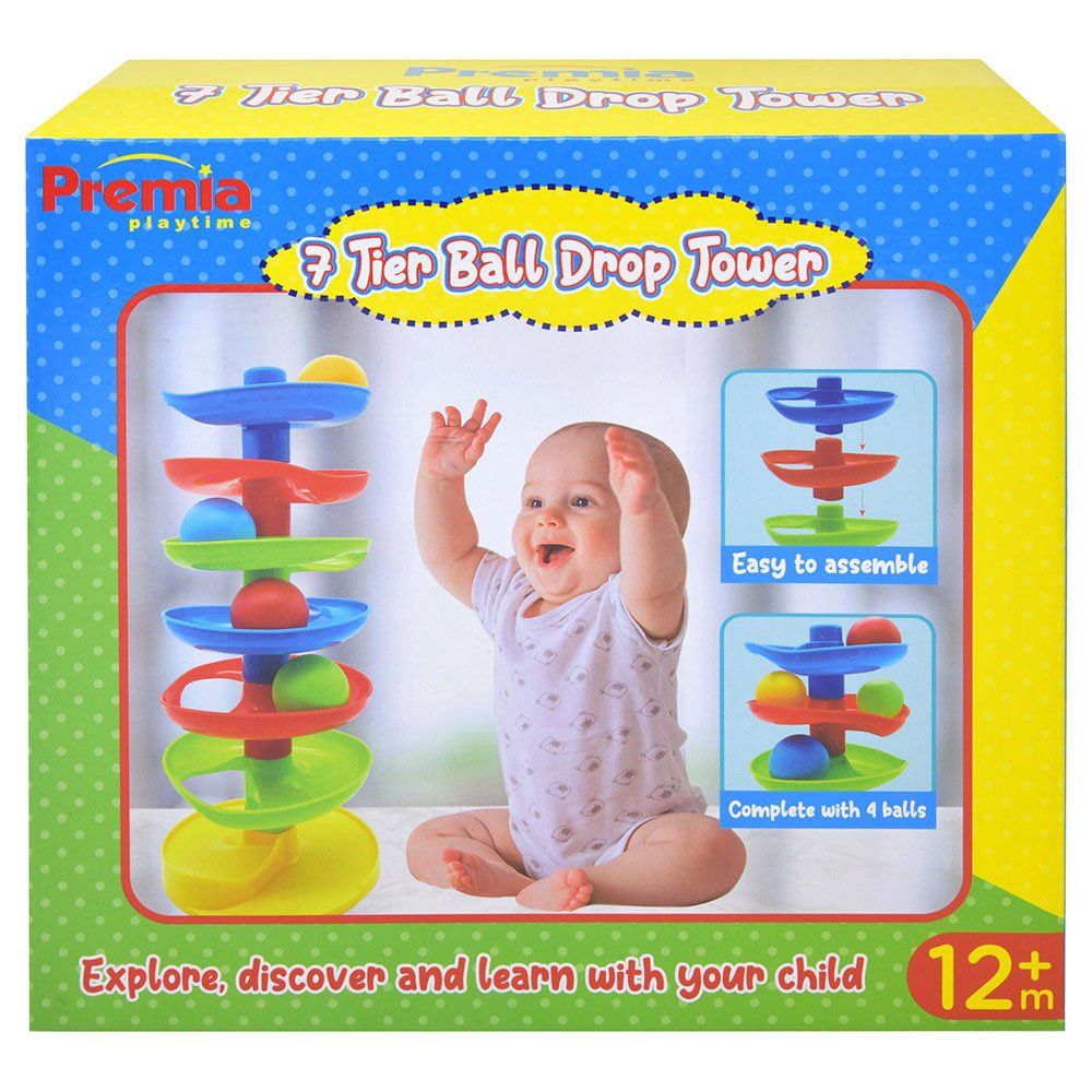 Premia 7 Tier Ball Drop Tower, Packi&quot;ng: E-Flute Color Box, Packaging size: 10.8&quot; x 4.4&quot; x 10&quot;