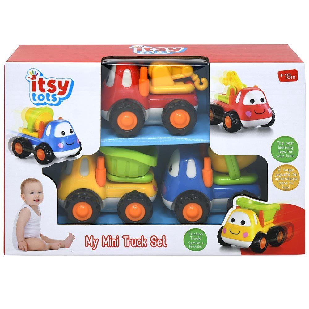 Itsy Tots My Mini 3pc Truck Set in window color box