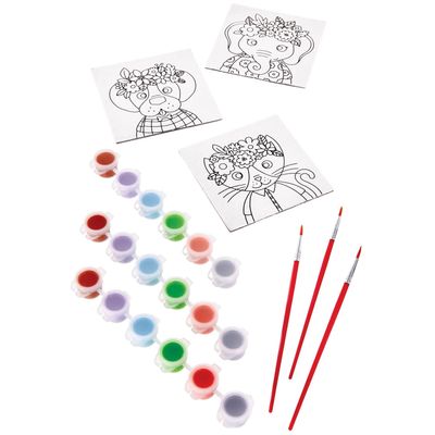 Paint Your Own Canvas favors - Girl 8ct