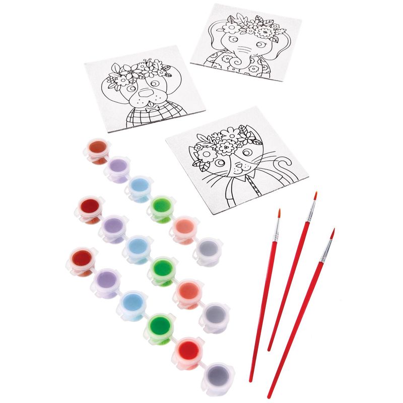 Paint Your Own Canvas favors - Girl 8ct