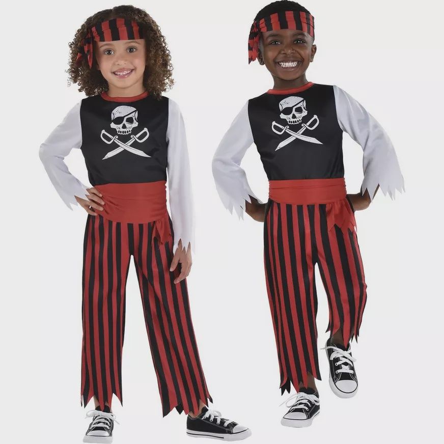 Kids&#39; Pirate Shipmate Costume, SIZE CHECK: 3-4T