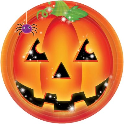 Perfect Pumpkin Round Plates, 6 3/4" 8CT