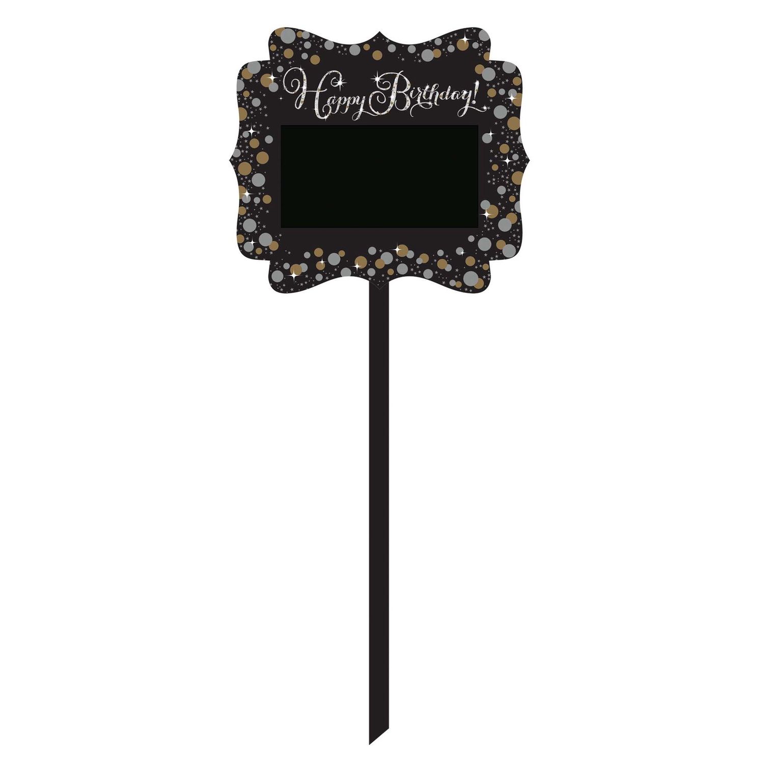 Sparkling Celebration Happy Birthday Blank Yard Sign