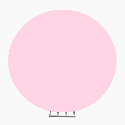 84&quot; SPANDEX CIRCLE BACKDROP COVER, 1 PC/PACK, Color: baby-pink