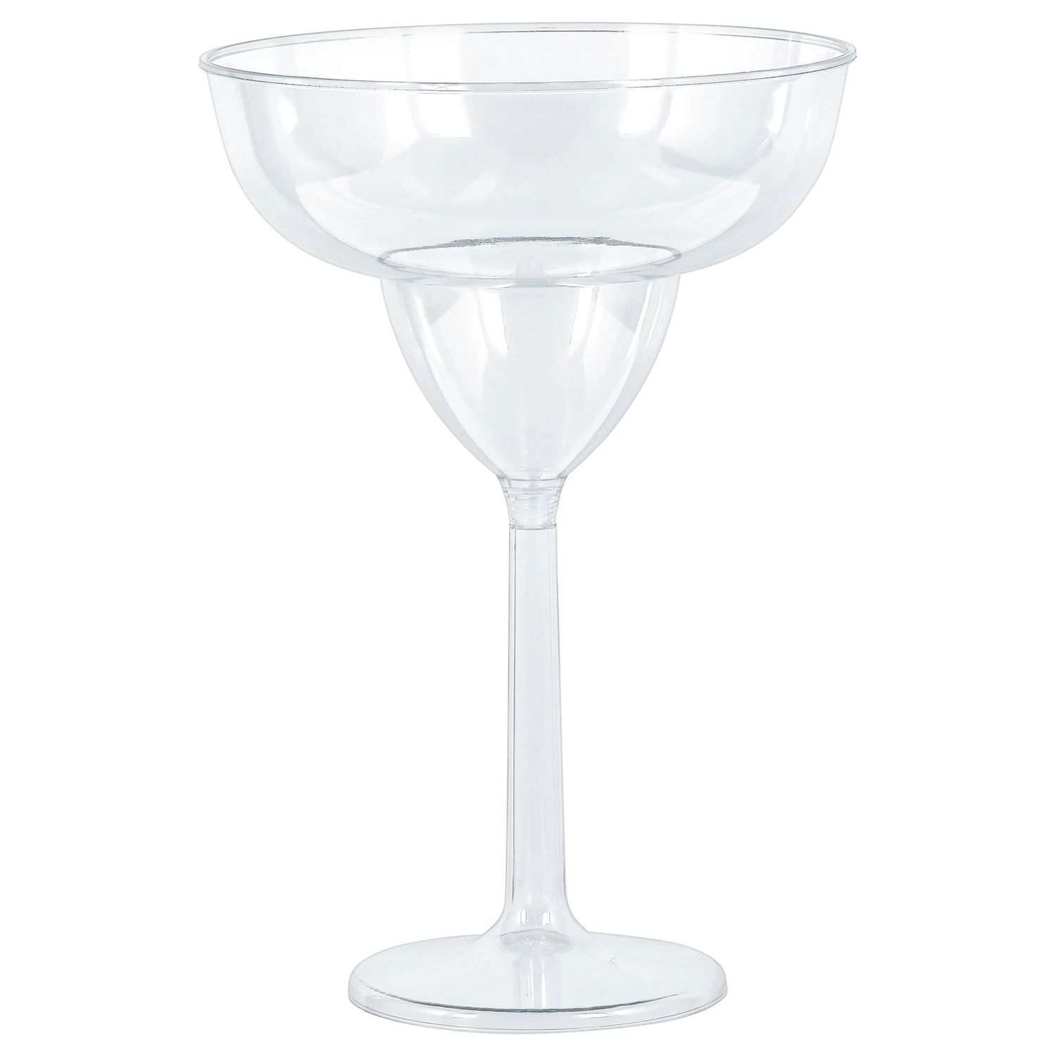 Jumbo Clear Plastic Margarita Glasses, 30oz