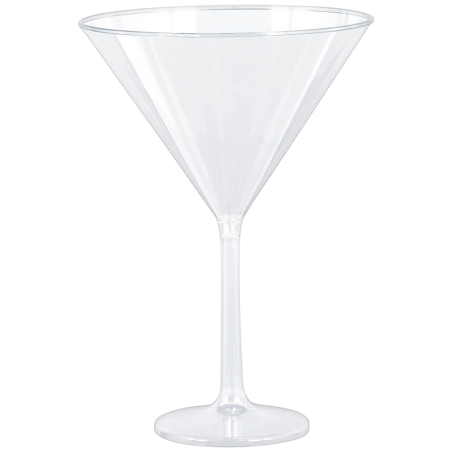 Jumbo Clear Plastic Martini Glasses, 25oz