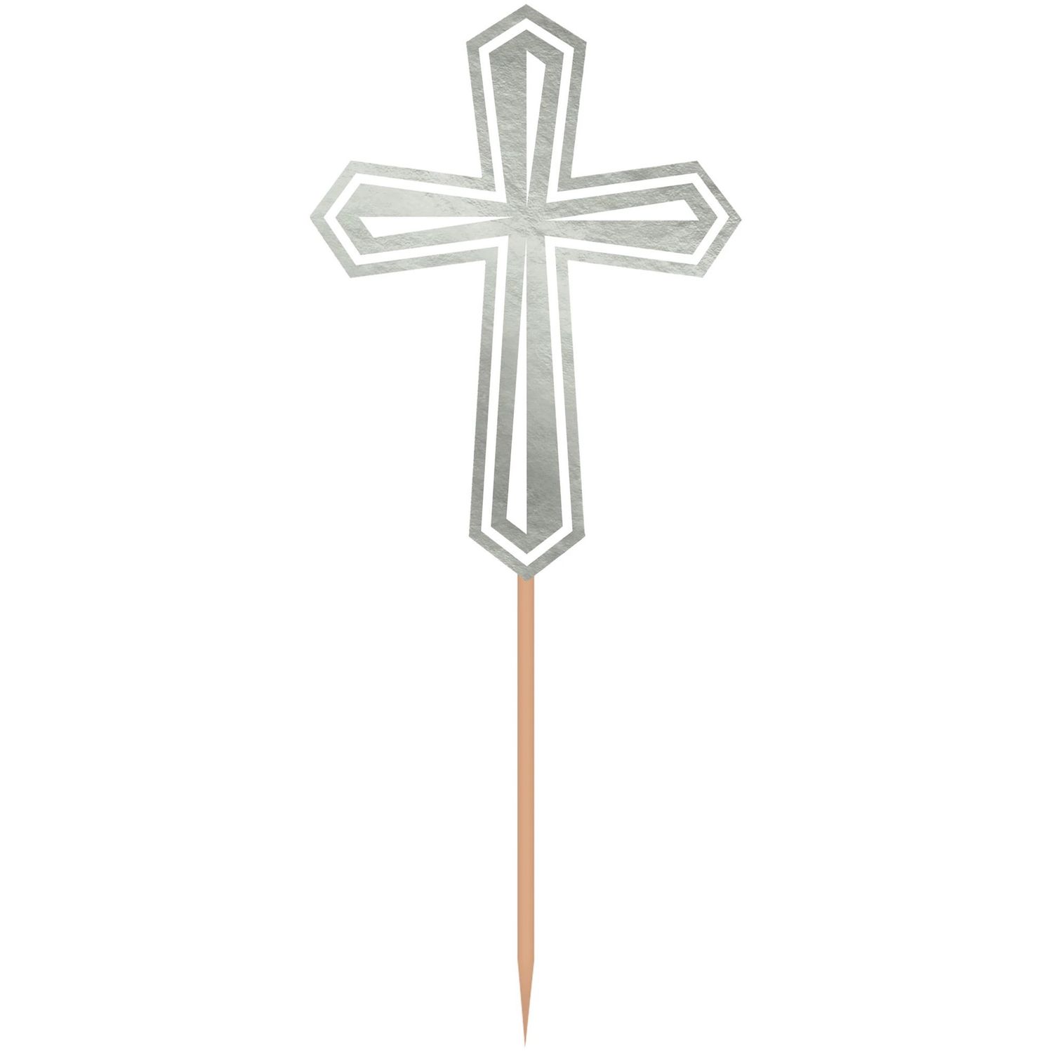 Communion Cross Party Picks - Silver 36ct