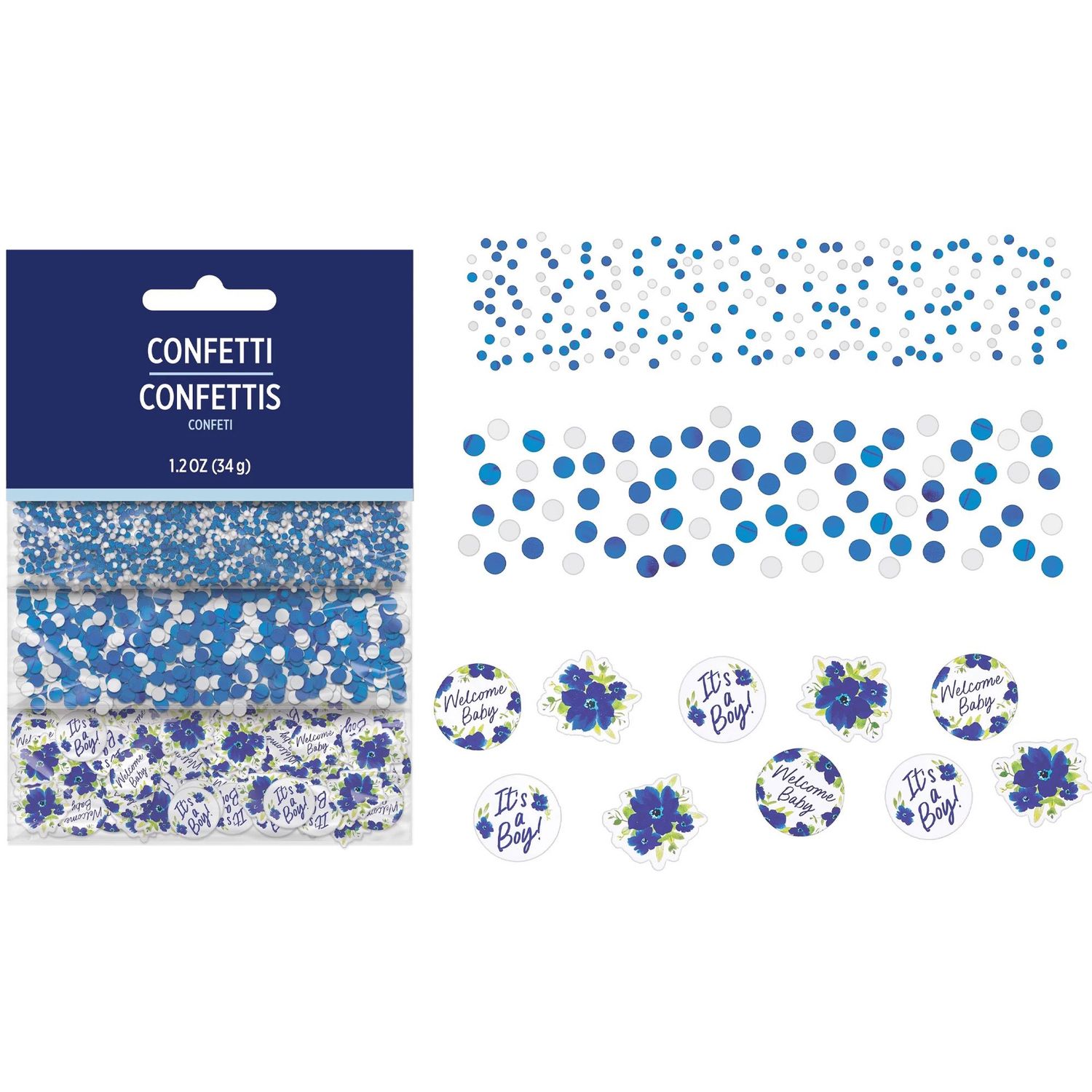Baby in Bloom Baby Shower Foil &amp; Cardstock Confetti, 1.2oz