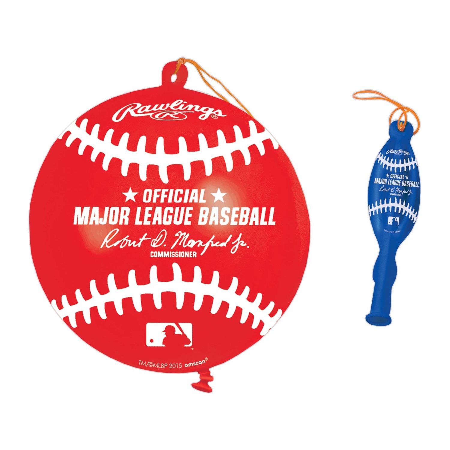 MLB Baseball Punch Balloons, 16ct