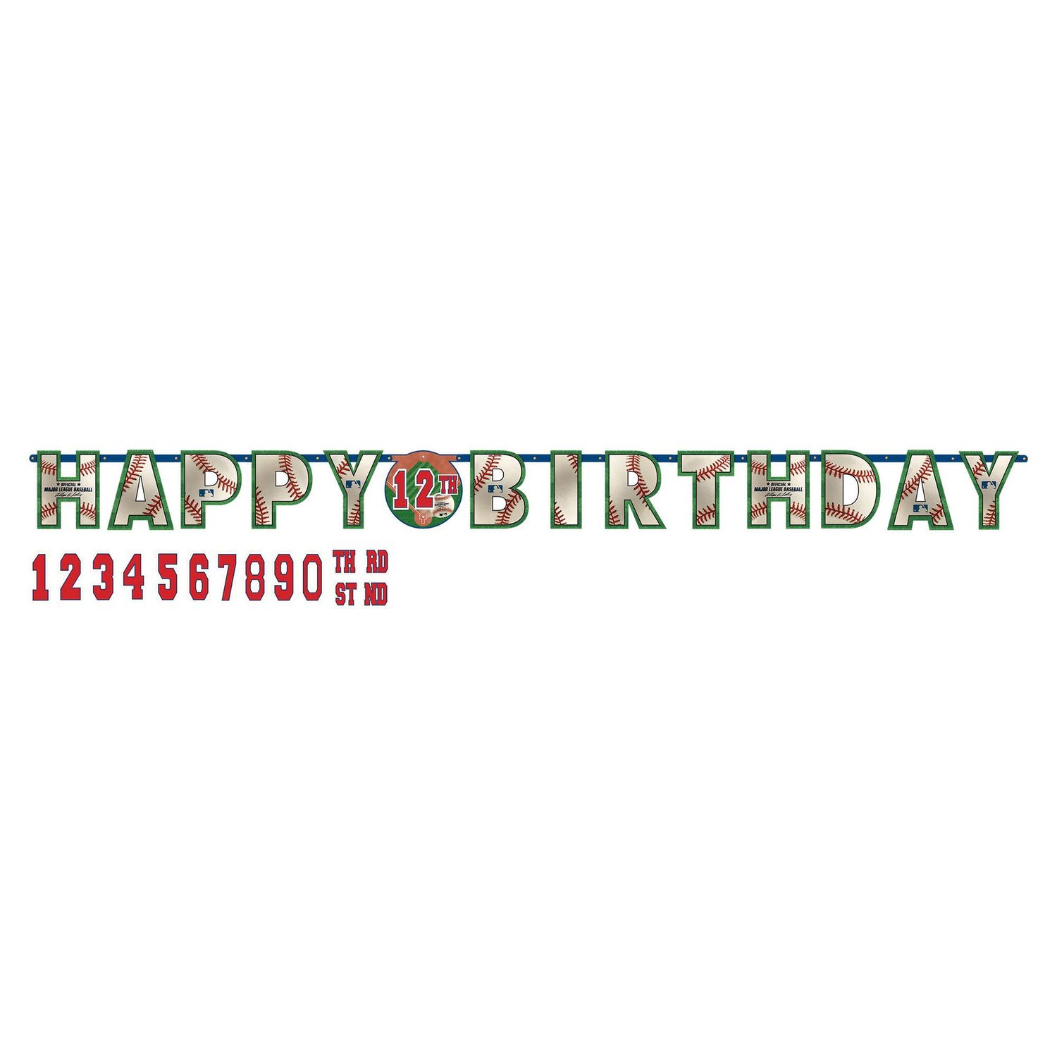 MLB Baseball Birthday Banner Kit