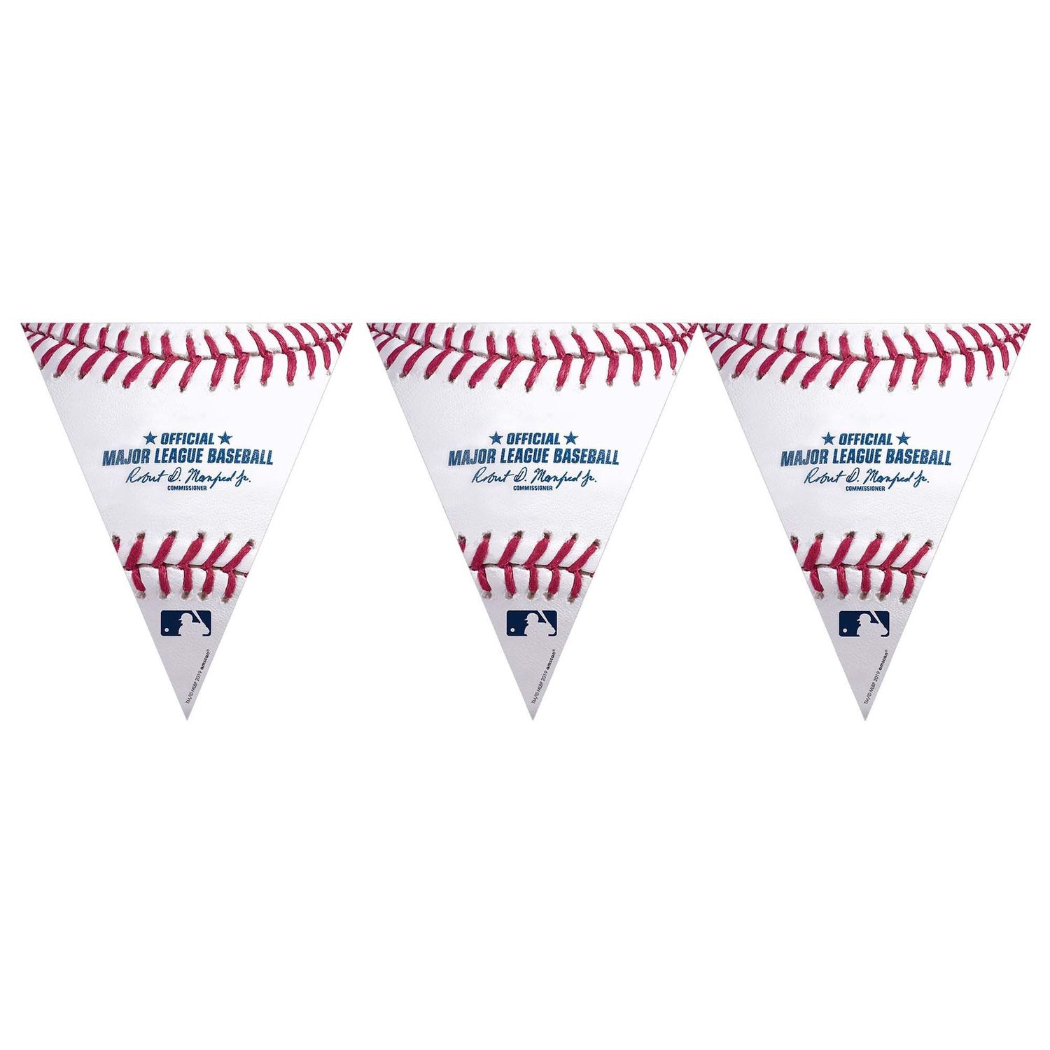 MLB Baseball Pennant Banner 12ft x 10 1/2in Plastic Decoration