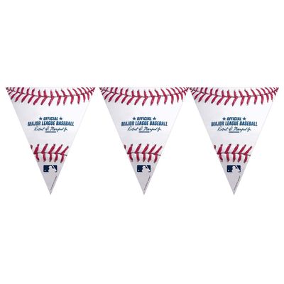 MLB Baseball Pennant Banner 12ft x 10 1/2in Plastic Decoration