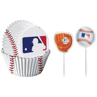 MLB Baseball Cupcake Decorating Kit for 24