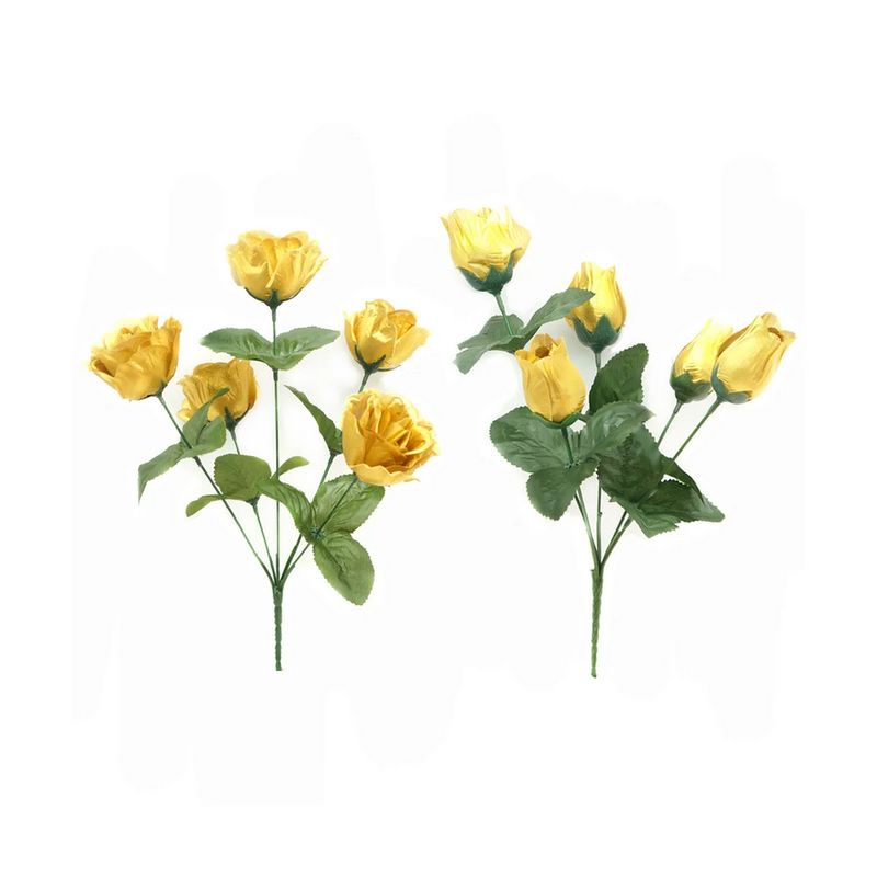 5-heads Sparkle Shiny Rose Bush