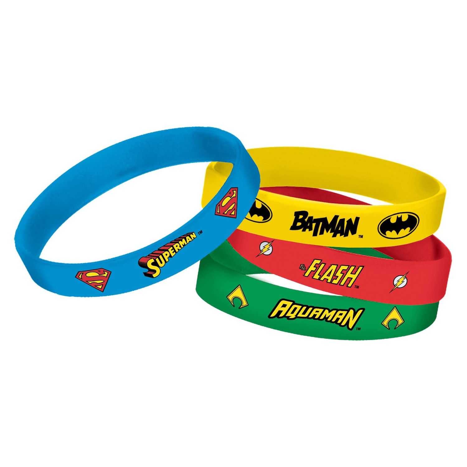 Justice League Heroes Unite Wristbands 4ct