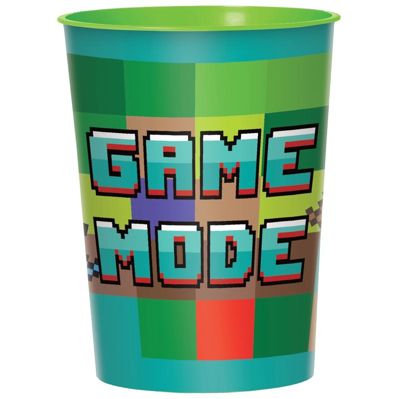 Pixel Party Plastic Favor Cup, 16oz