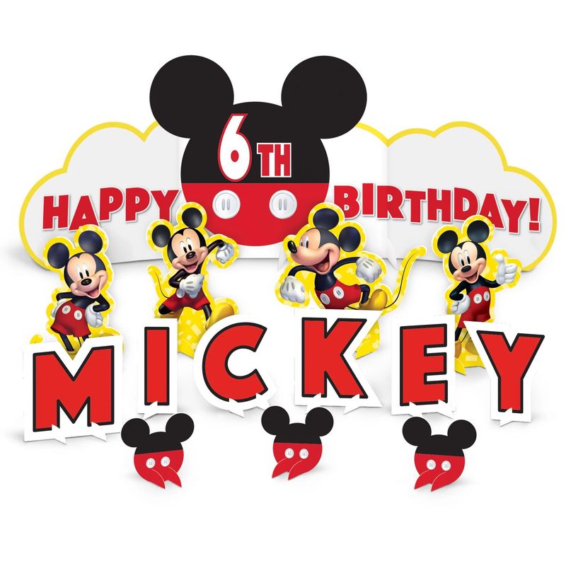 Mickey Mouse Forever Birthday Table Decorating Kit, 14pc