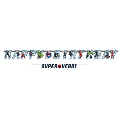 Marvel Powers Unite Personalized Birthday Banner Kit 2ct