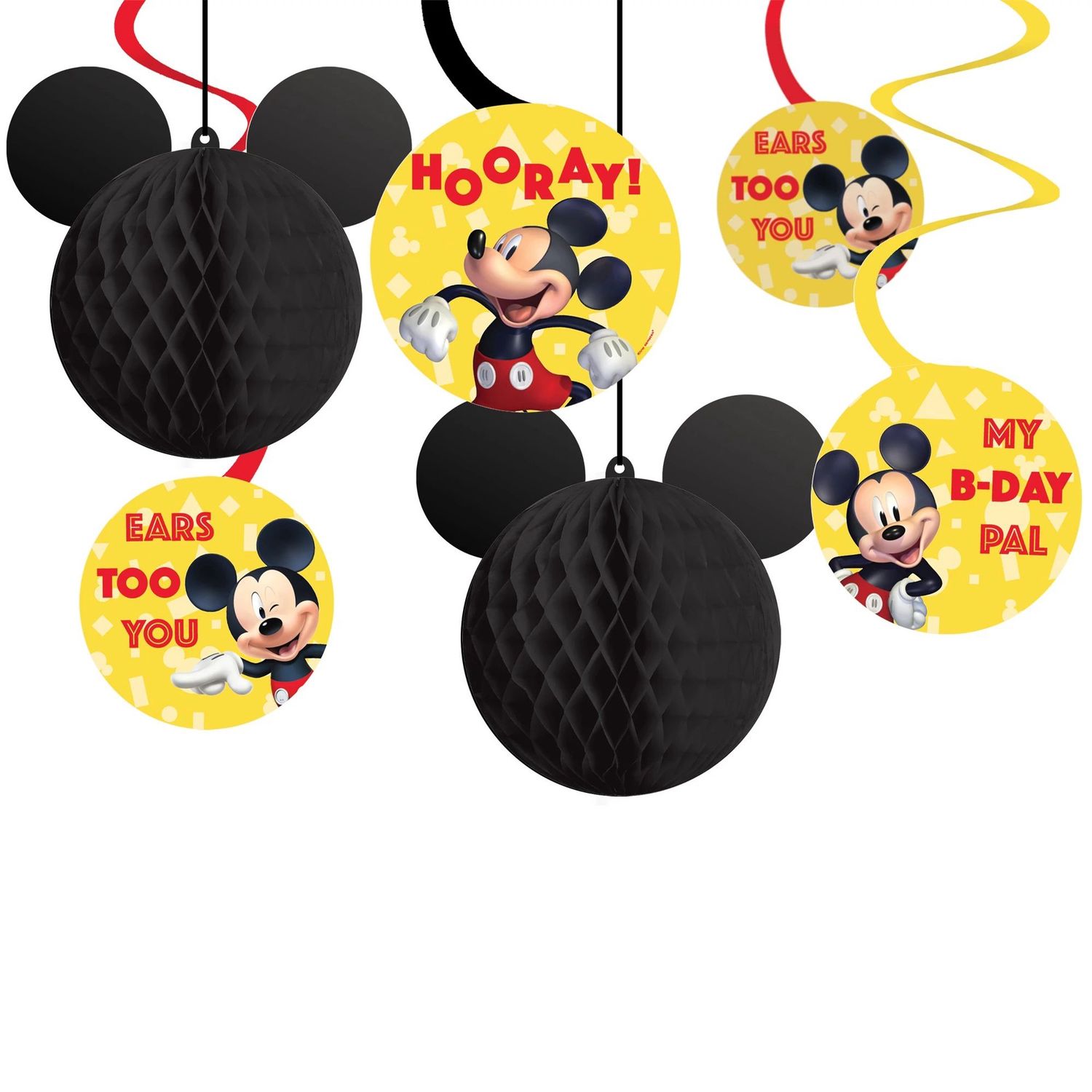 Mickey Mouse Forever Honeycomb Swirls, 12pc