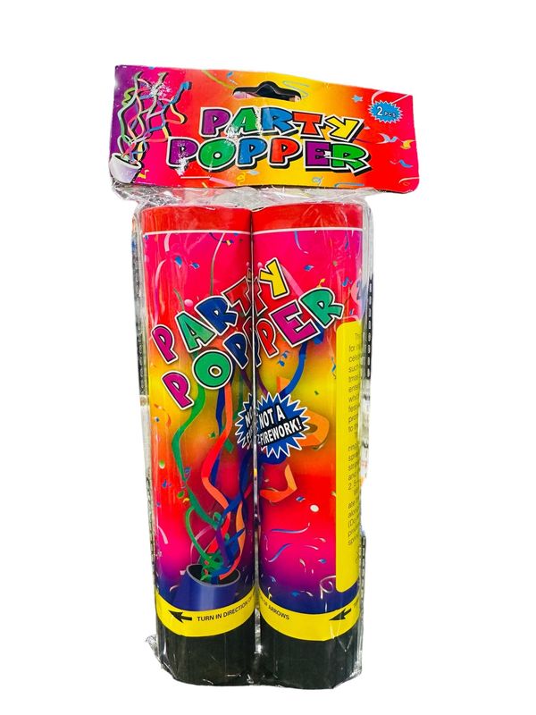 Party poppers 2pcs 10&quot;
