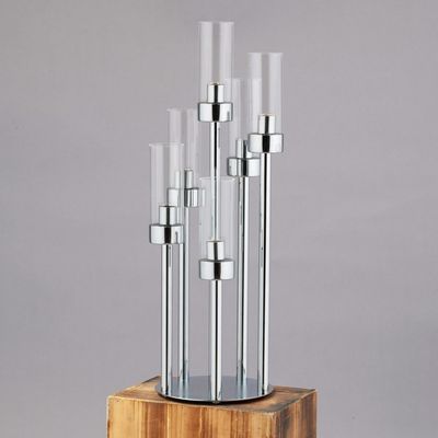 24" 6-CYLINDER CLUSTER  CANDLE HOLDER, 1SET/BOX