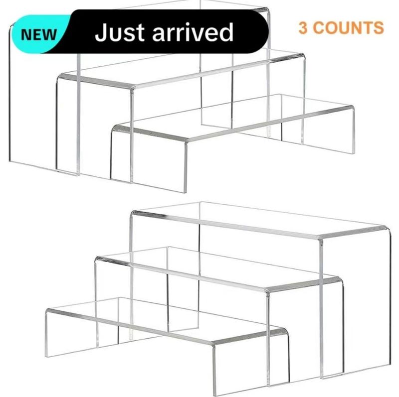 3pcs acrylic display stands