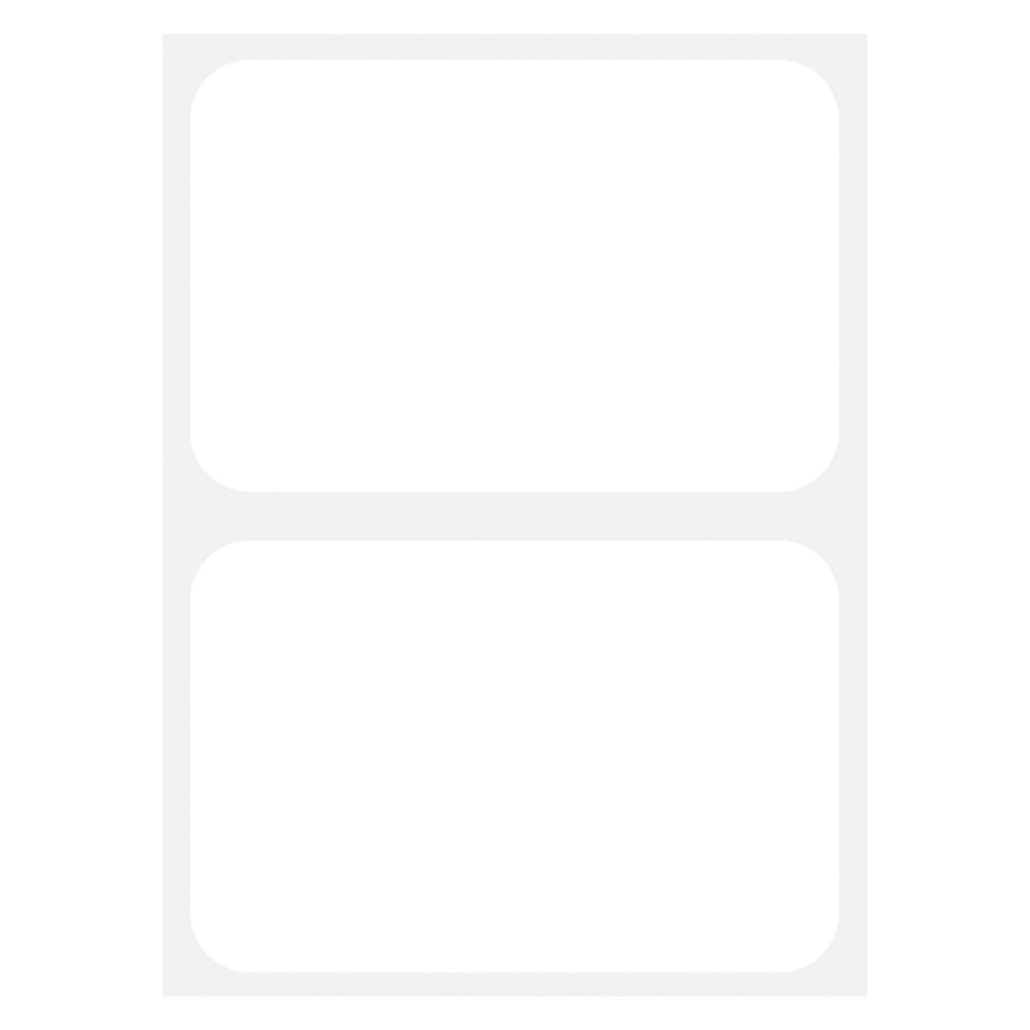 White Name Badges 100ct