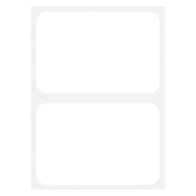 White Name Badges 100ct