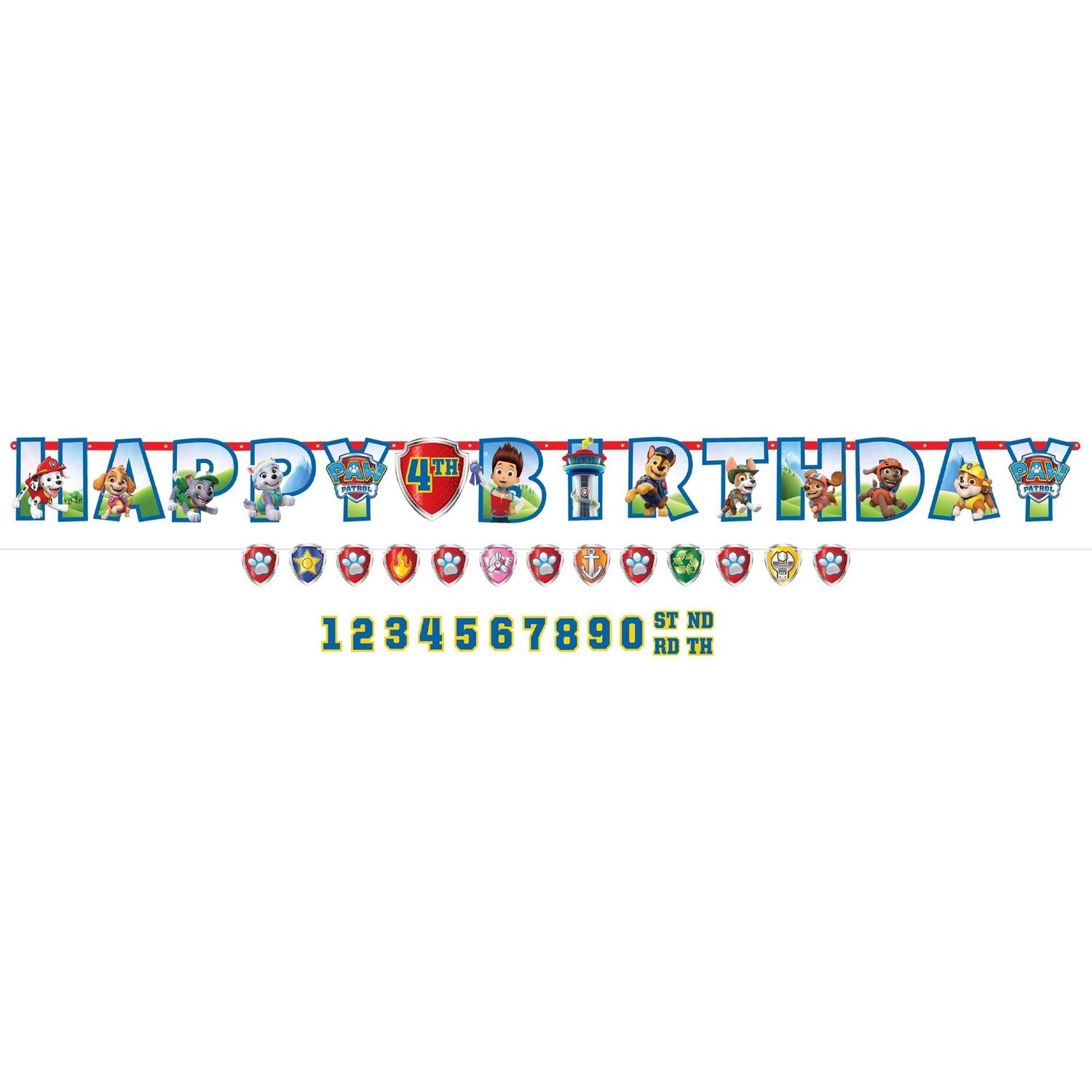 PAW Patrol Cardstock Birthday Banner Kit, 2ct