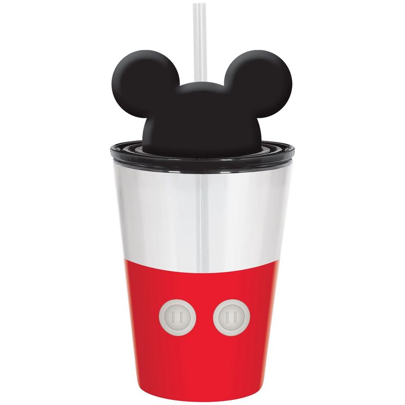 Mickey Mouse Forever Plastic Party Cup with Straw &amp; Lid, 12oz