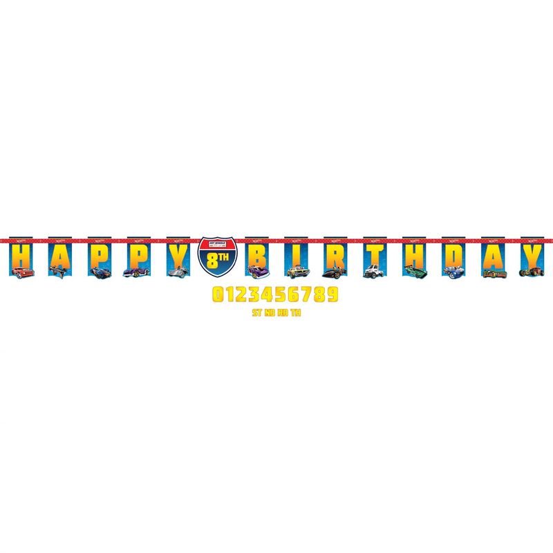 Hot Wheels Birthday Banner Kit