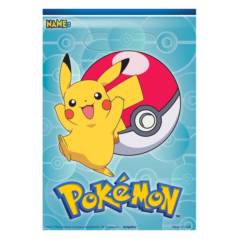 Pokémon Core Favor Bags, 8ct
