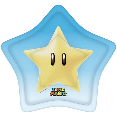Super Mario Star-Shaped Paper Plates (8ct)