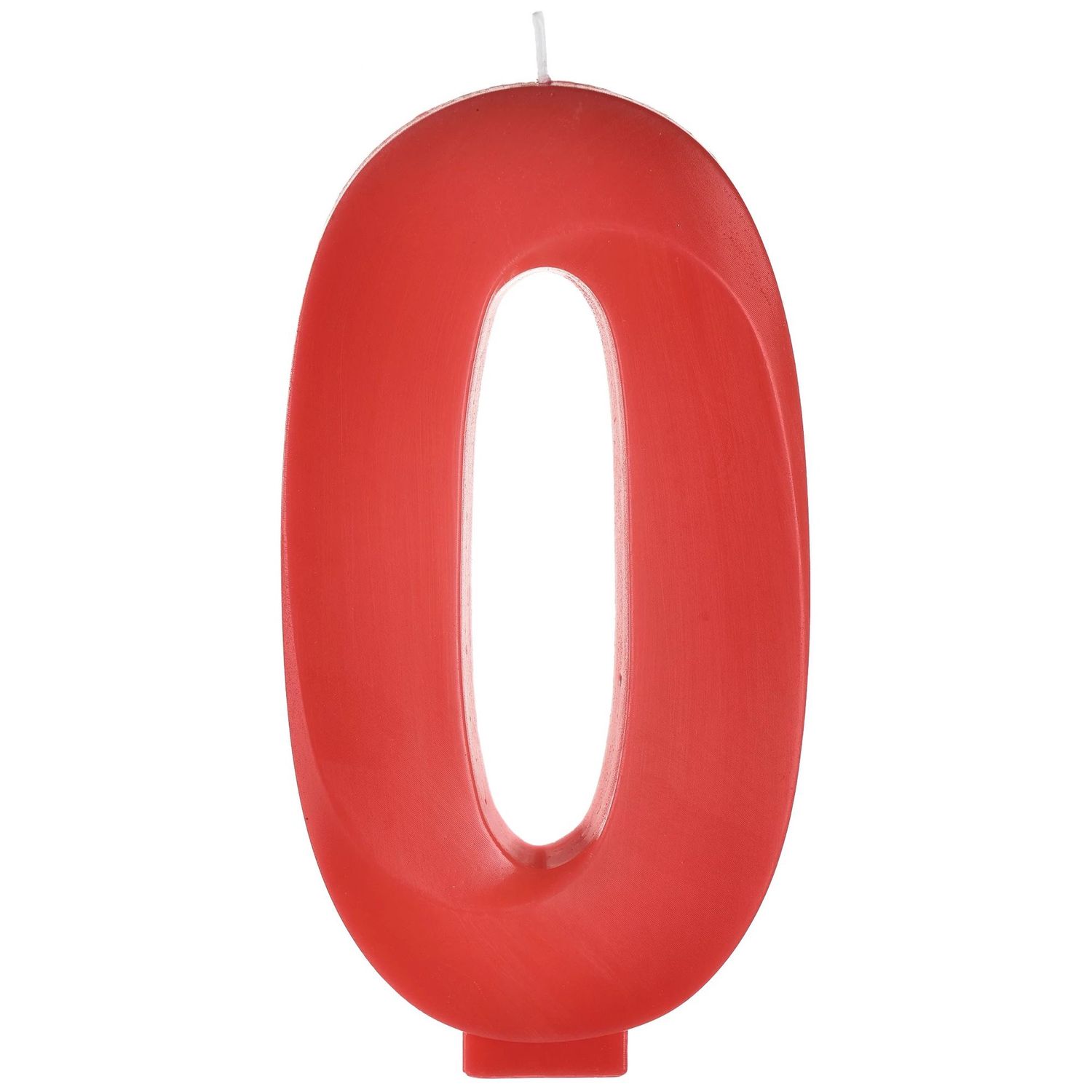 Faceted Number  Birthday Candles, 5.25in, NUMBER: 0
