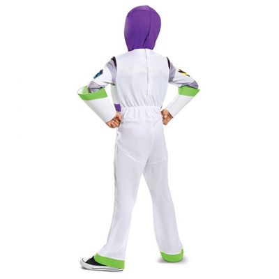 Buzz Lightyear Classic Costume | Toy Story Jumpsuit &amp; Fabric Hood
