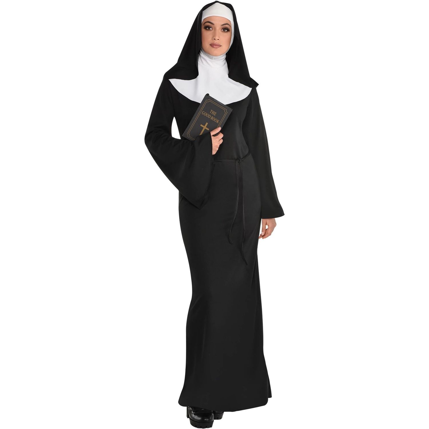 Adult Holy Sister Nun Costume, Sizes: STANDARD(12)