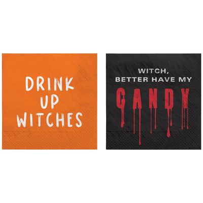 Witch Paper Beverage Napkins, 5in, 16ct