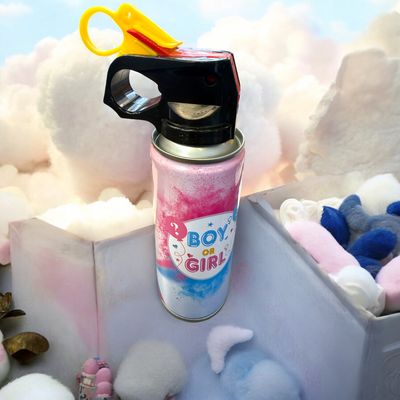 Gender reveal spray boy or girl