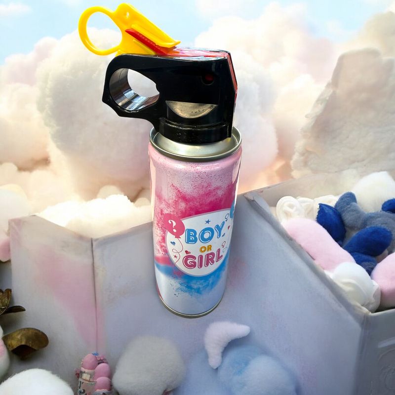 Gender reveal spray boy or girl