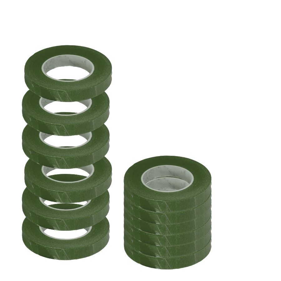 Floral Tape Roll - Dark Green 12ct
