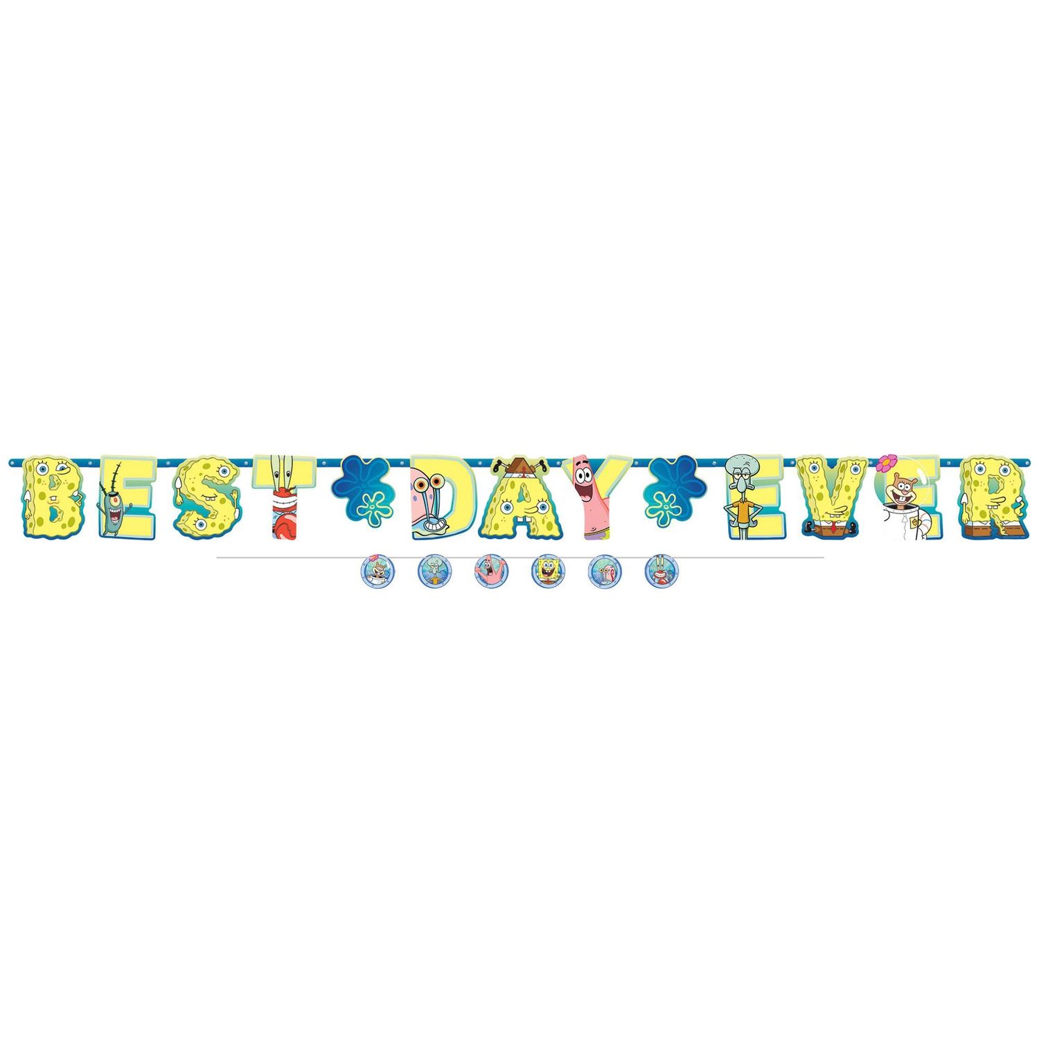 SpongeBob Jumbo Letter Banner Kit (10 1/2&#39; x 10&quot;)
