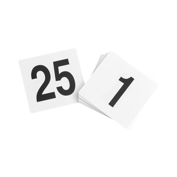 Plastic table numbers (1-25)