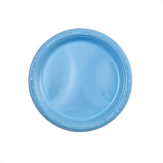 Plastic Dessert Plates, 7in, 50ct, Color: BABY-BLUE