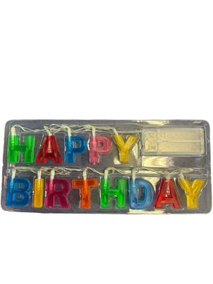 "Happy Birthday" LED Light – Multicolor – Battery Operated