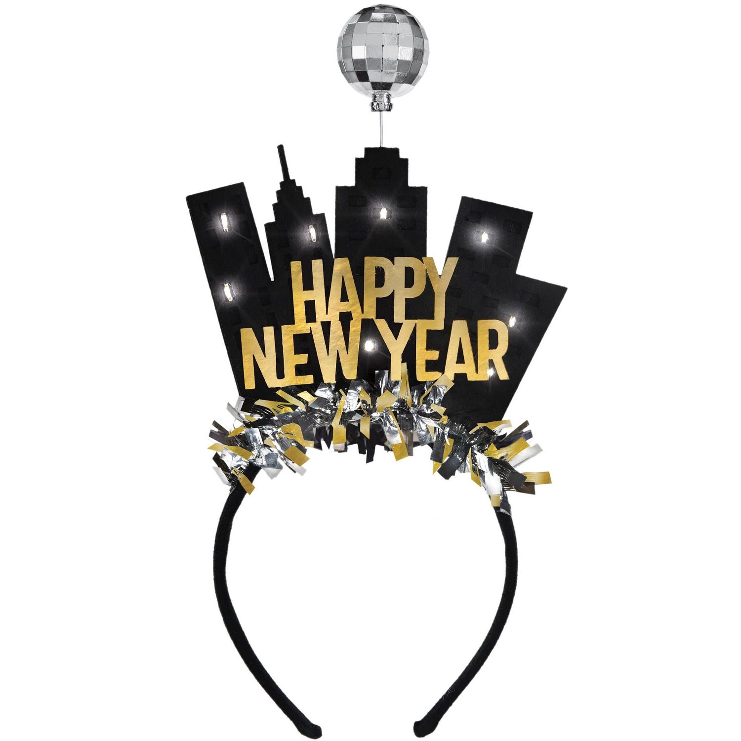 Light-Up Ball Drop New Year&#39;s Eve Headband